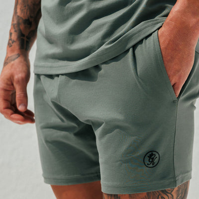 Gym King Pro Logo V2 Jersey 6" Short - Fern