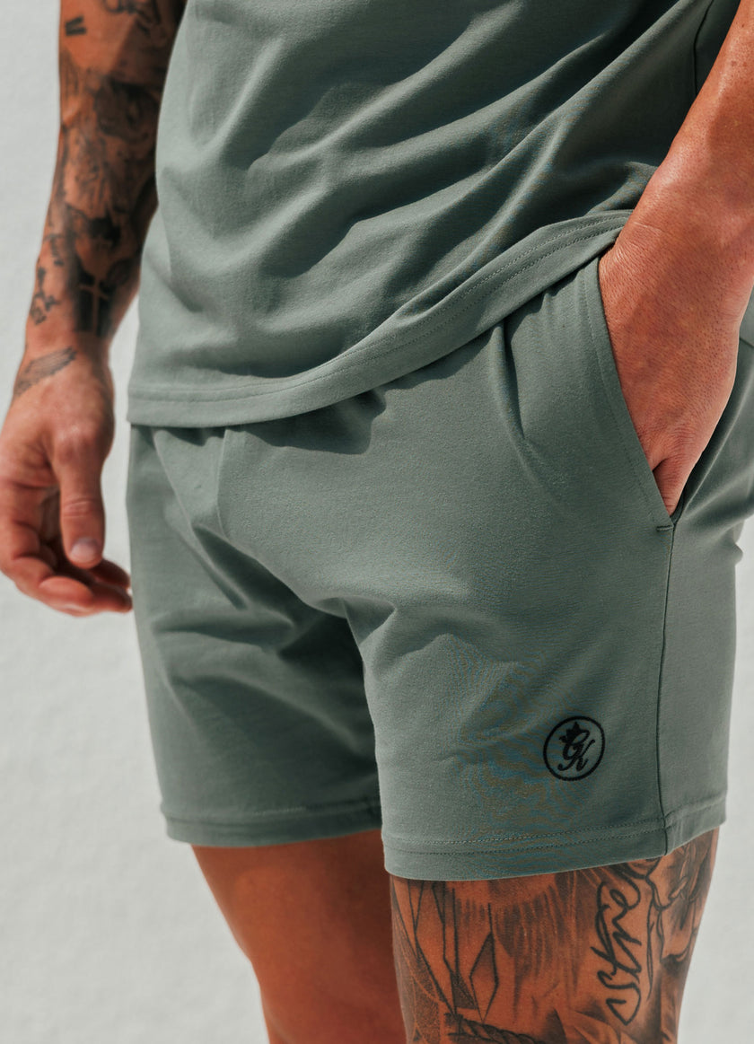 Gym King Pro Logo V2 Jersey 6" Short - Fern