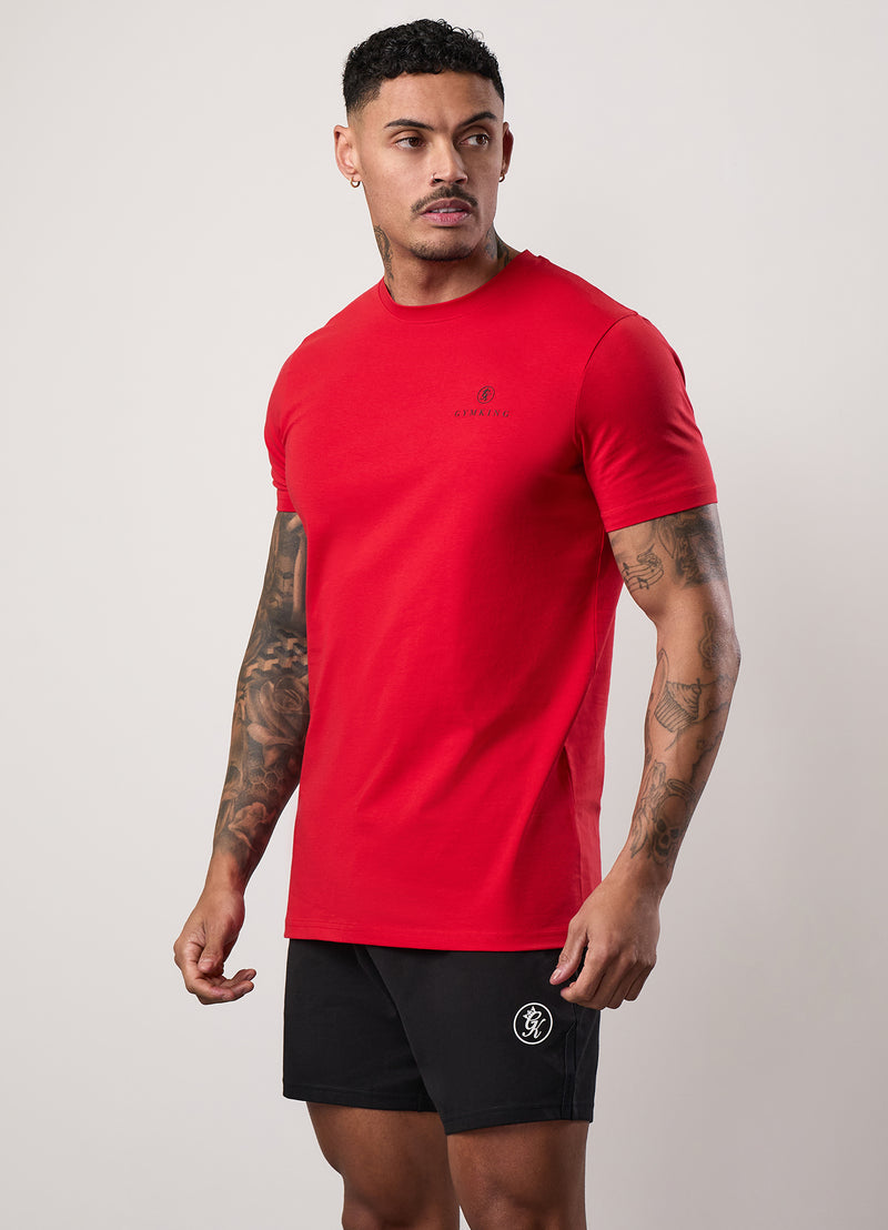 Gym King Pro Graphic Tee - Crimson Red