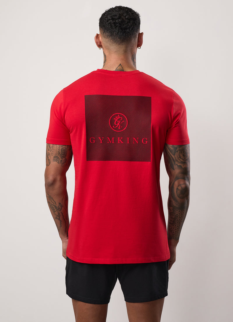 Gym King Pro Graphic Tee - Crimson Red