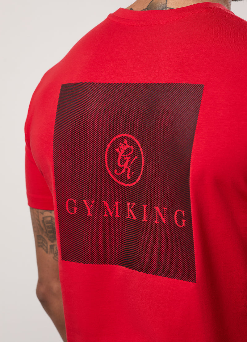 Gym King Pro Graphic Tee - Crimson Red