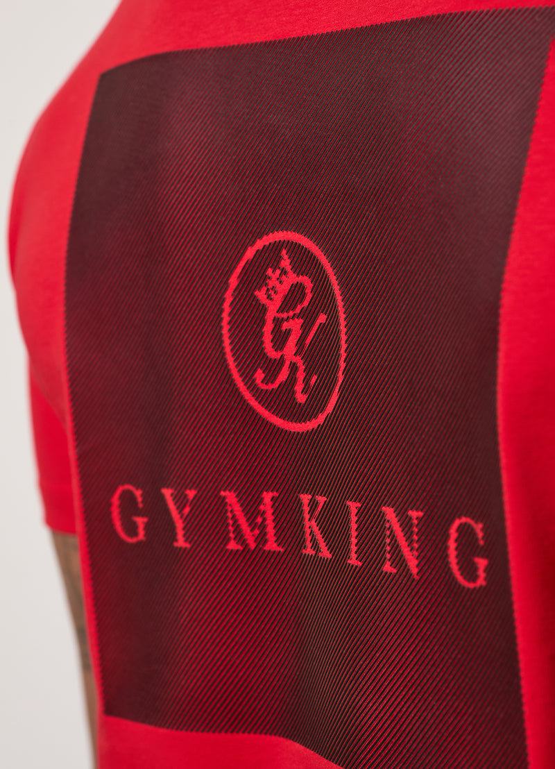 Gym King Pro Graphic Tee - Crimson Red