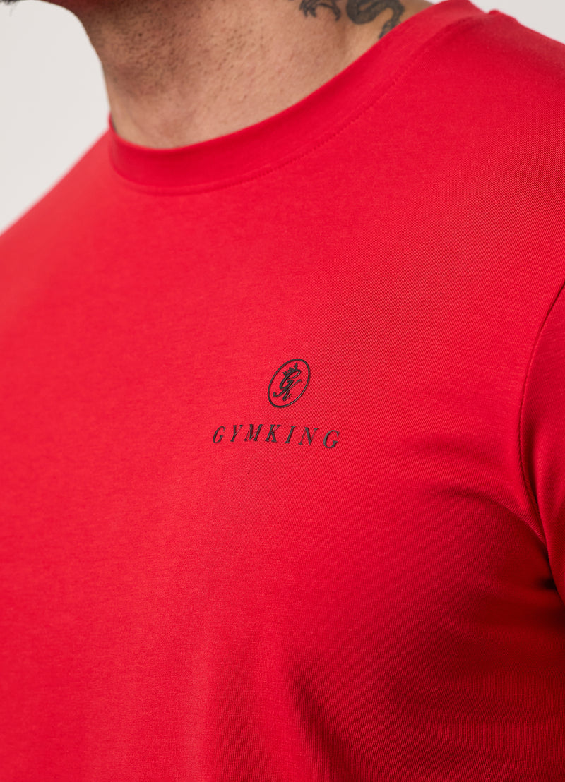 Gym King Pro Graphic Tee - Crimson Red