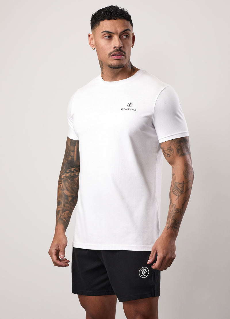 Gym King Pro Graphic Tee - White