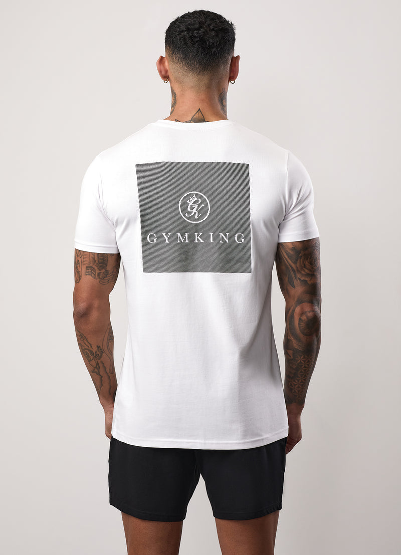 Gym King Pro Graphic Tee - White