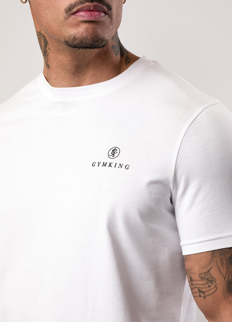 Gym King Pro Graphic Tee - White