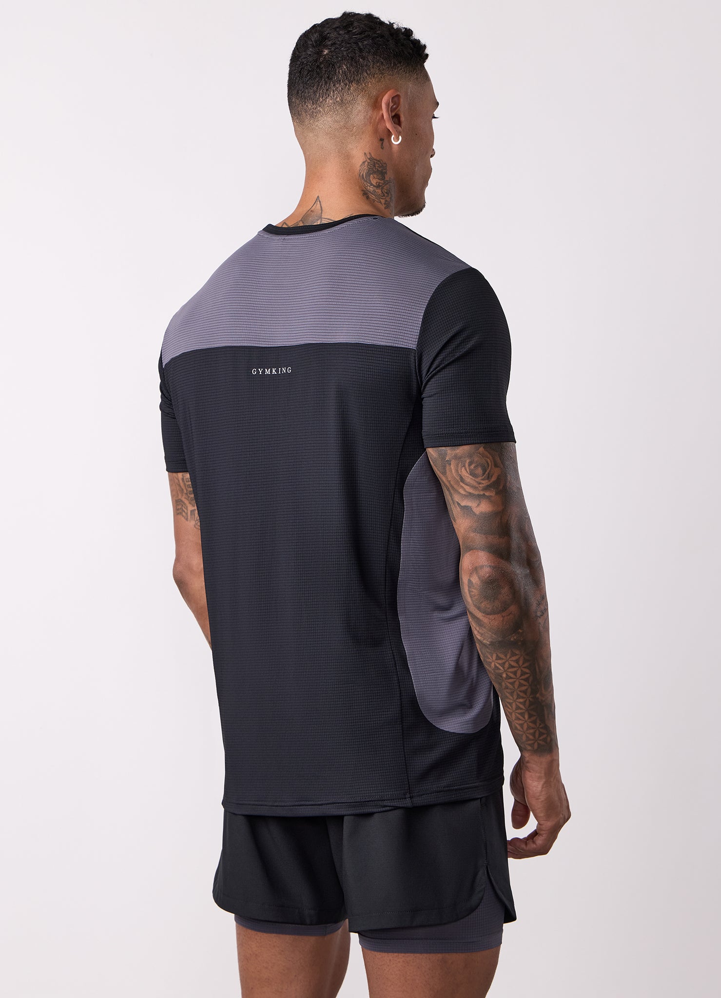 Gym King Progress Performance Tee - Black/Graphite