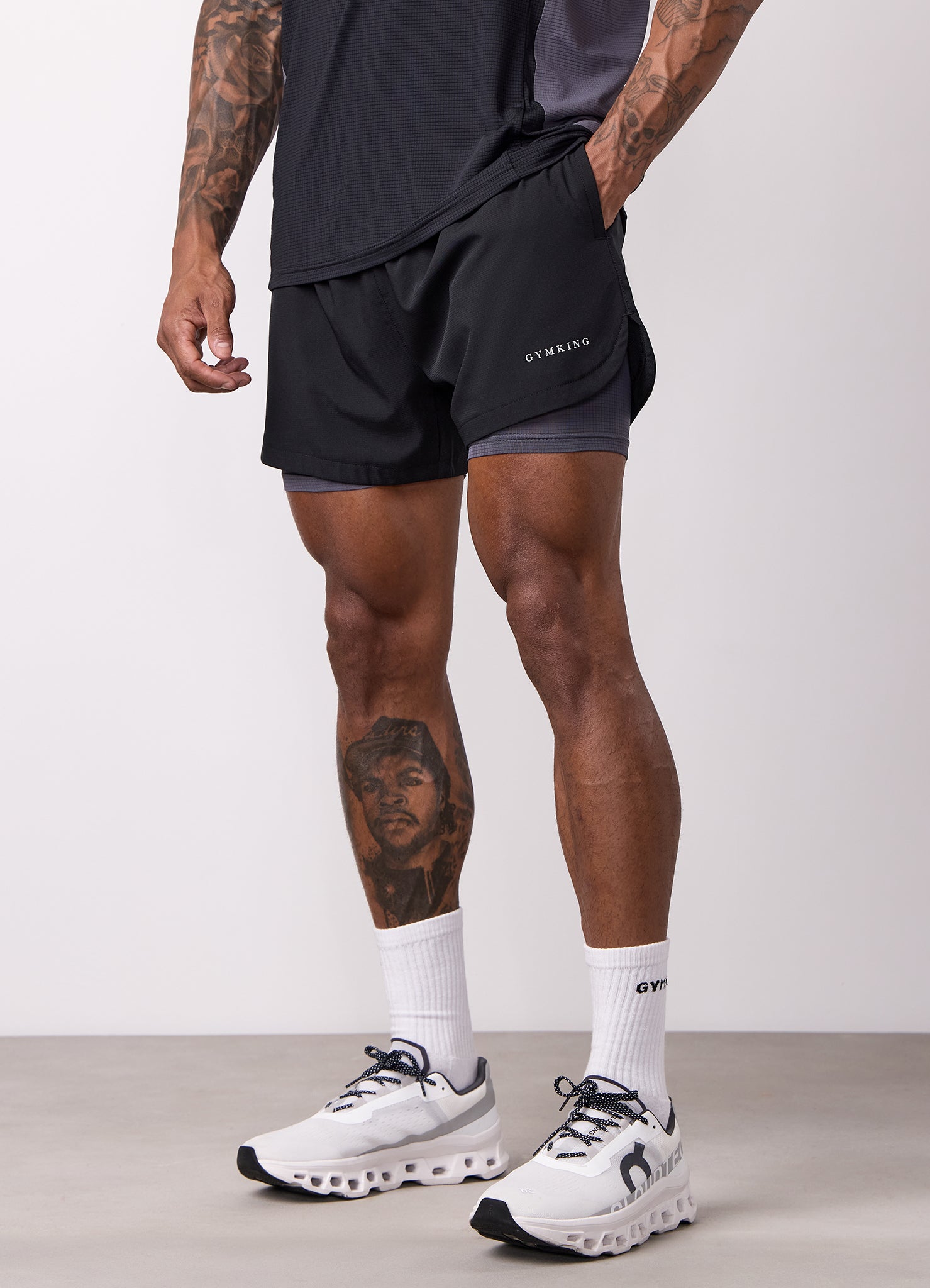 Gym King Progress 2-In-1 Short - Black/Graphite