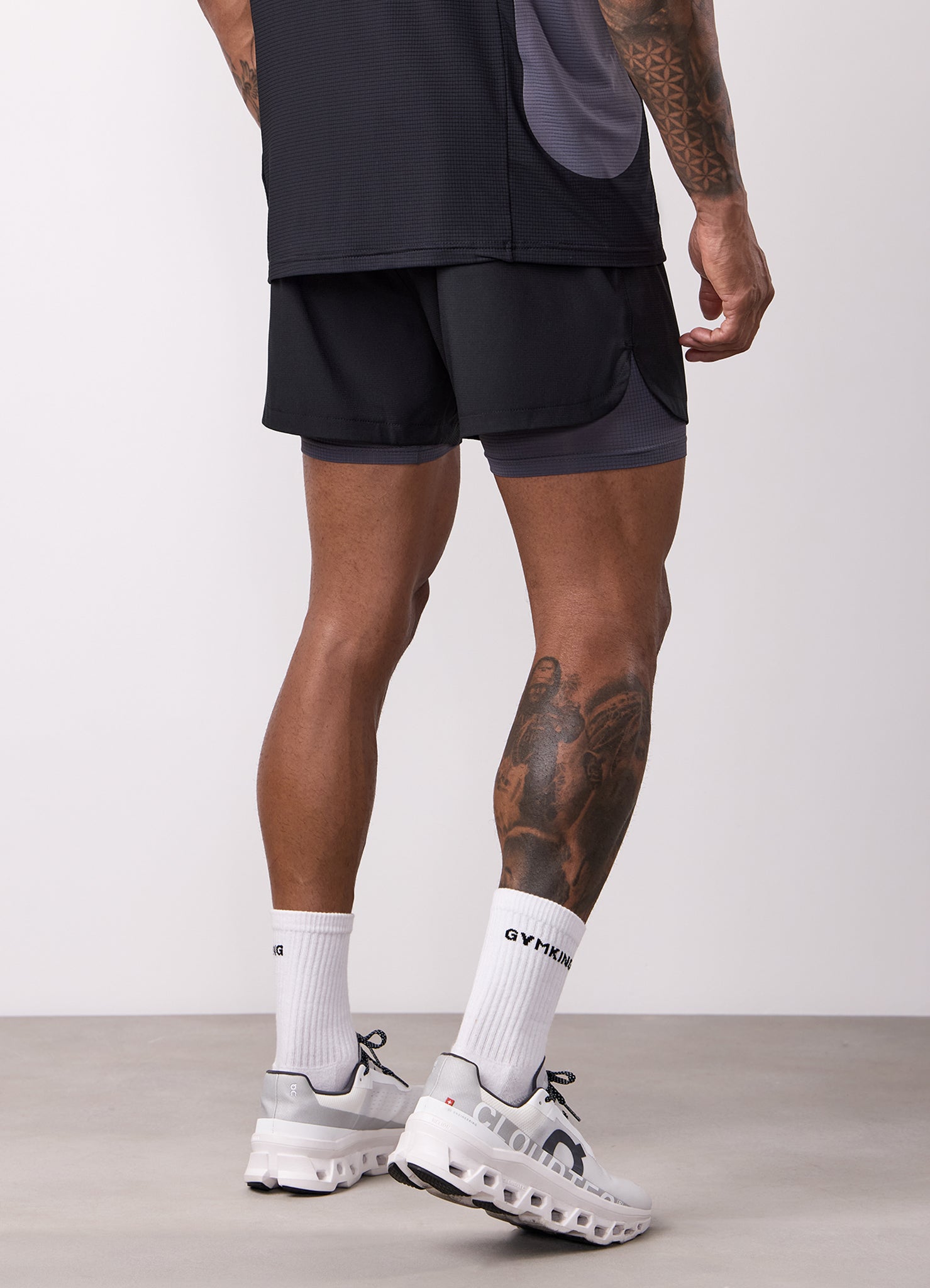 Gym King Progress 2-In-1 Short - Black/Graphite