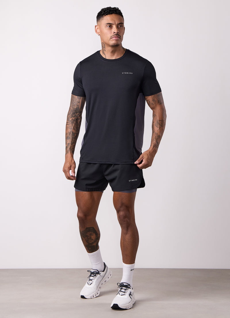Gym King Progress 2-In-1 Short - Black/Graphite