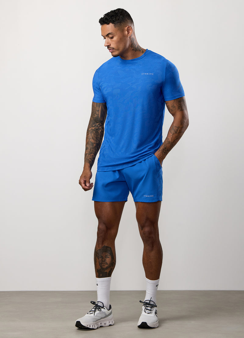 Gym King Progress Panel Short - Electric Blue