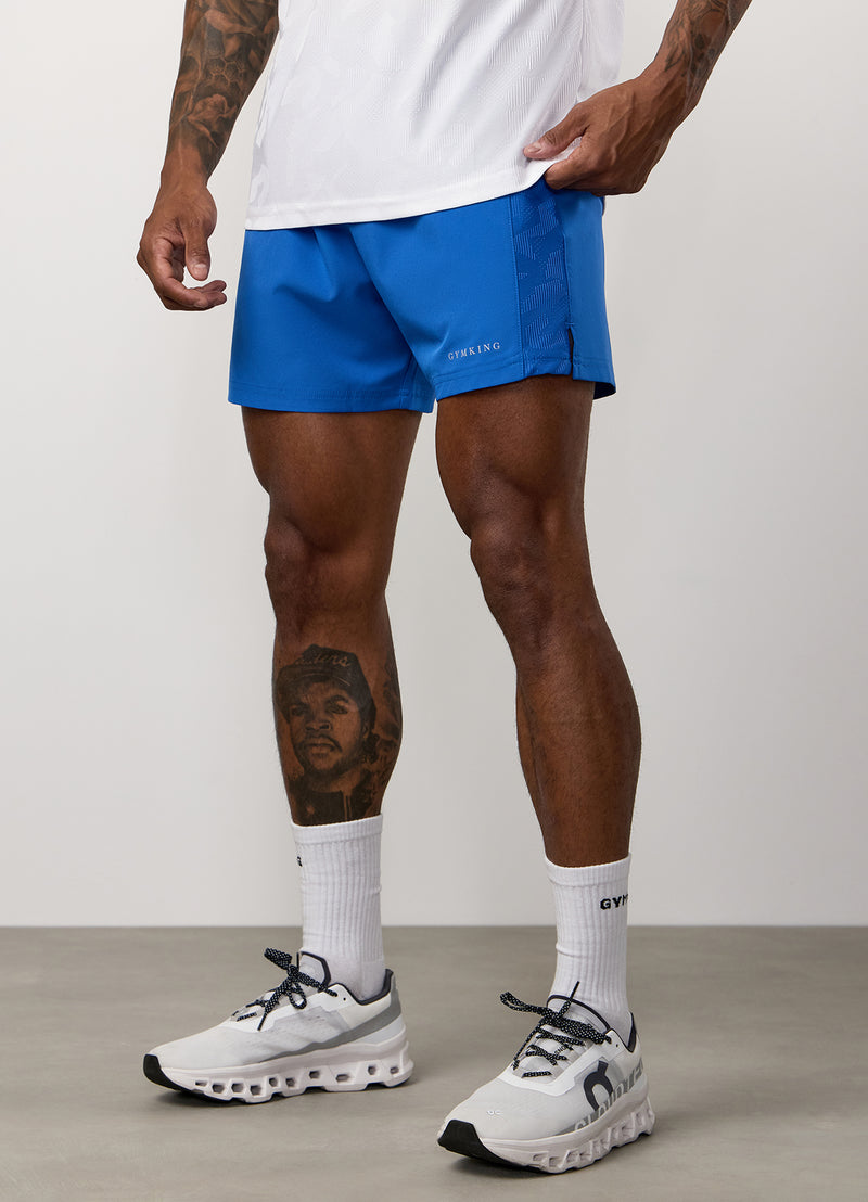 Gym King Progress Panel Short - Electric Blue