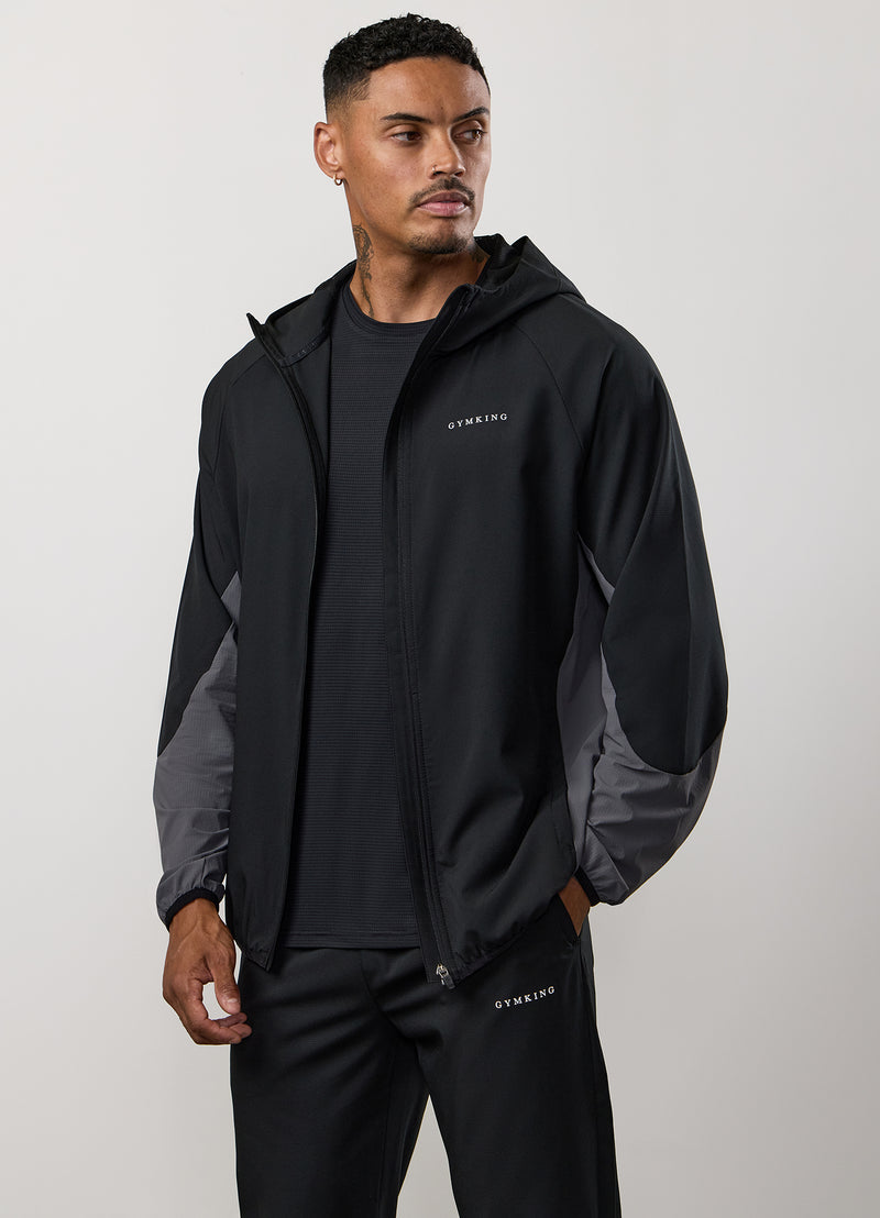 Gym King Progress Windbreaker - Black/Graphite