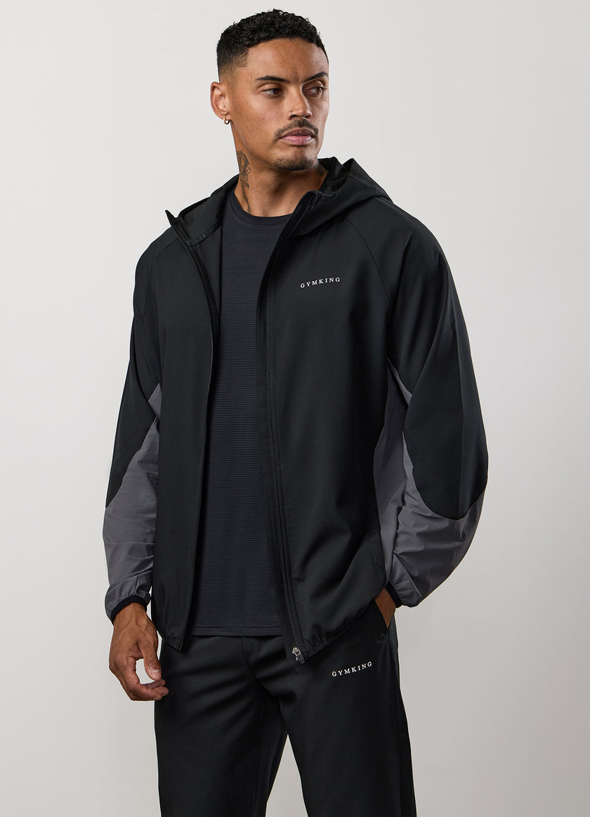 Gym King Progress Windbreaker - Black/Graphite