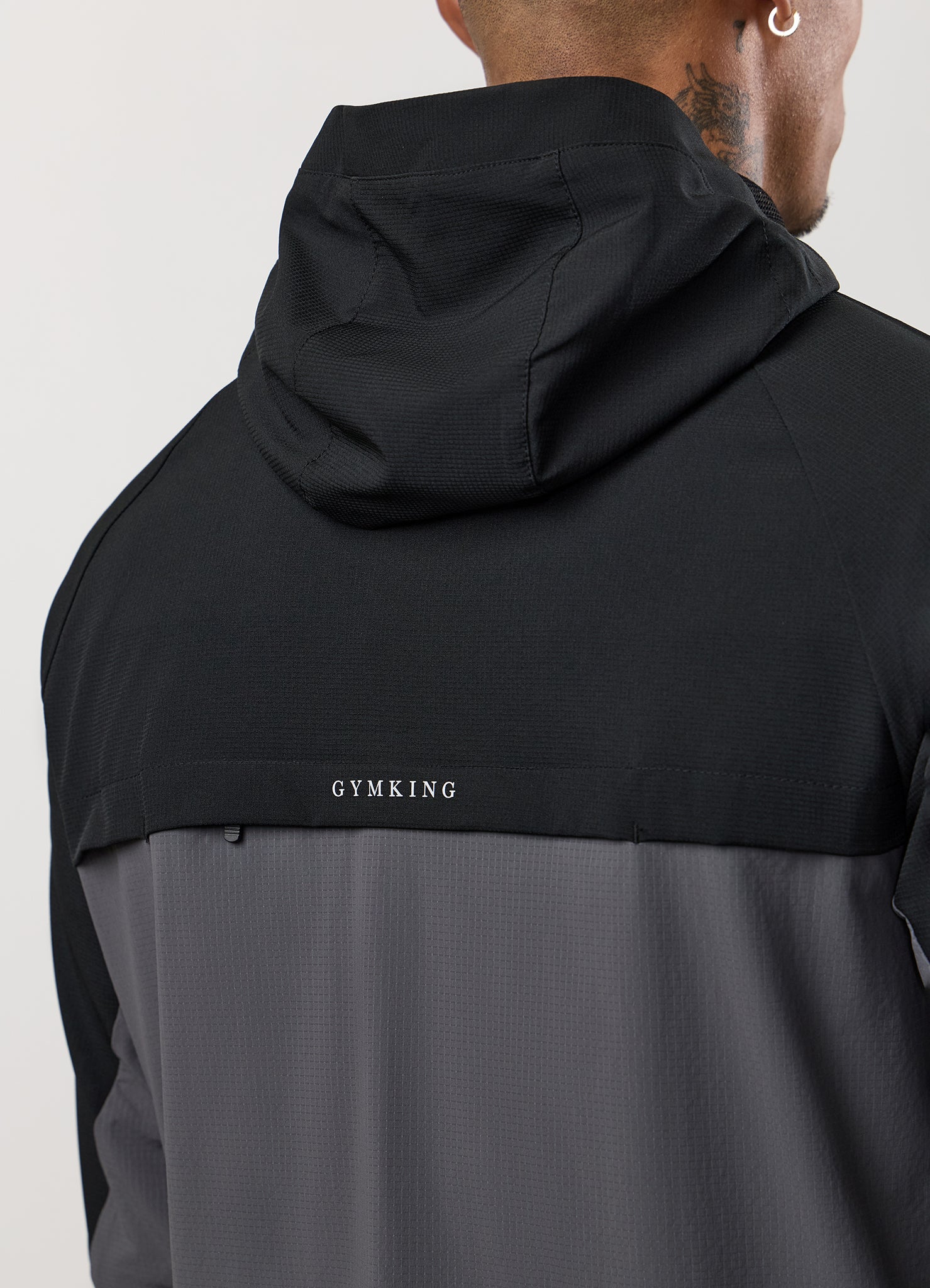 Gym King Progress Windbreaker - Black/Graphite