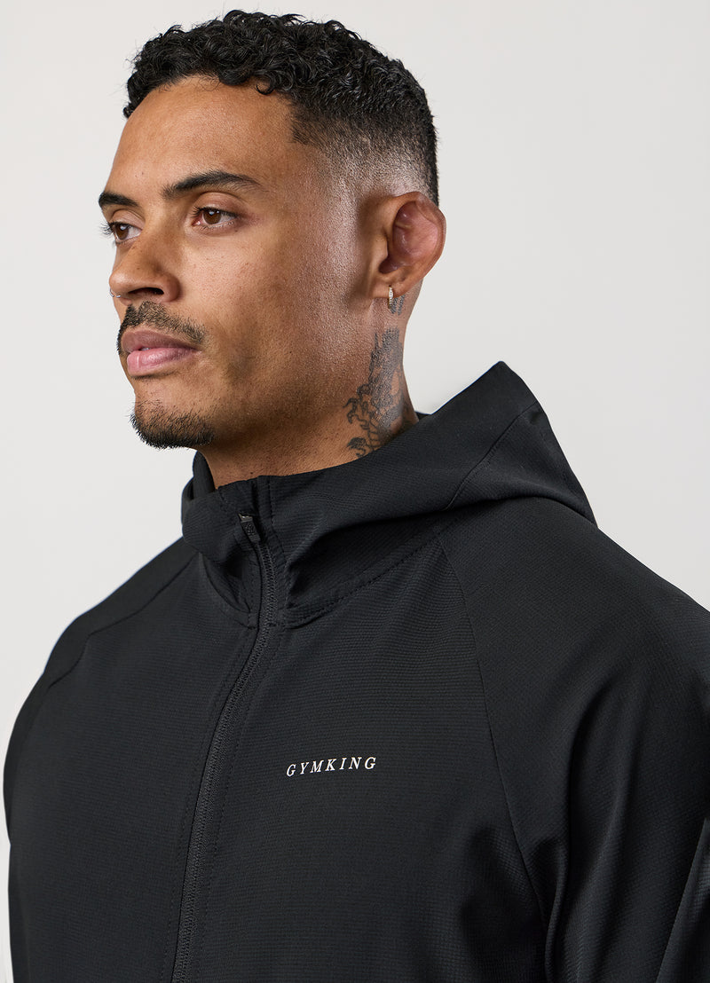 Gym King Progress Windbreaker - Black/Graphite