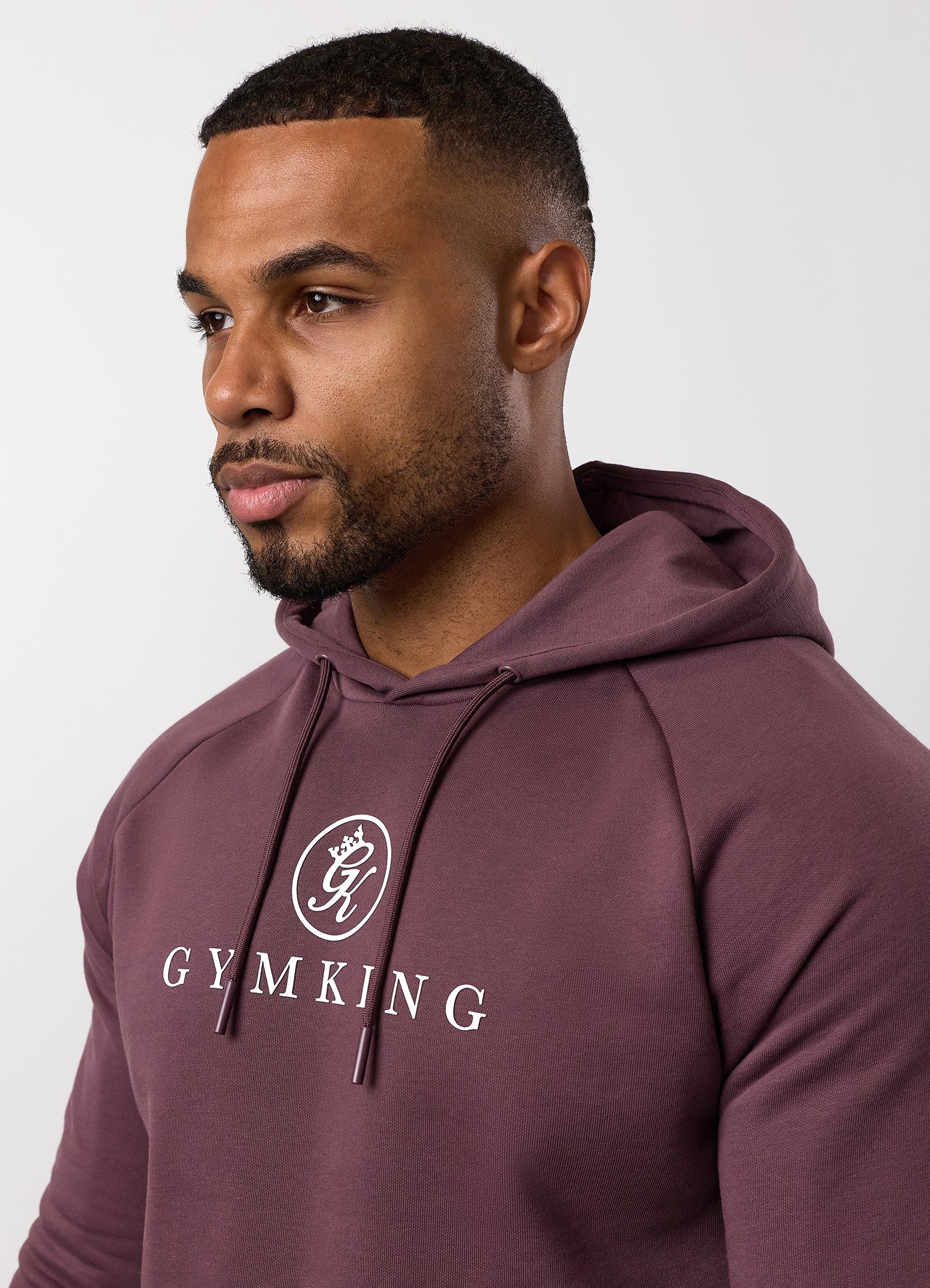 Gym King Pro Hood Tracksuit - Deep Plum