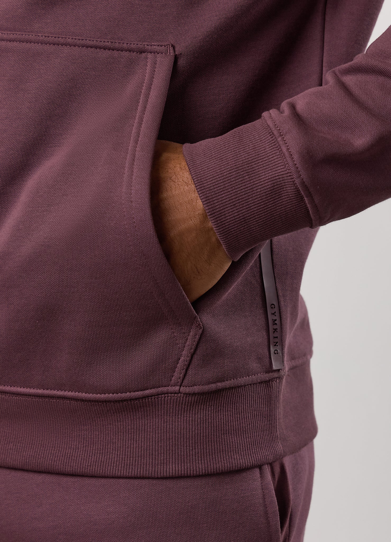 Gym King Pro Hood Tracksuit - Deep Plum