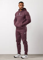Gym King Pro Hood Tracksuit - Deep Plum