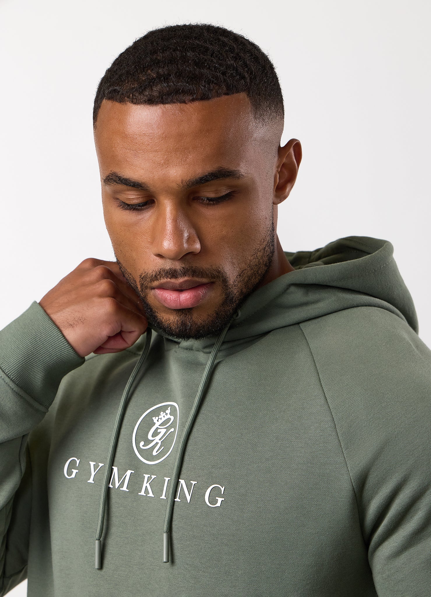 Gym King Pro Hood Tracksuit - Sage Grey
