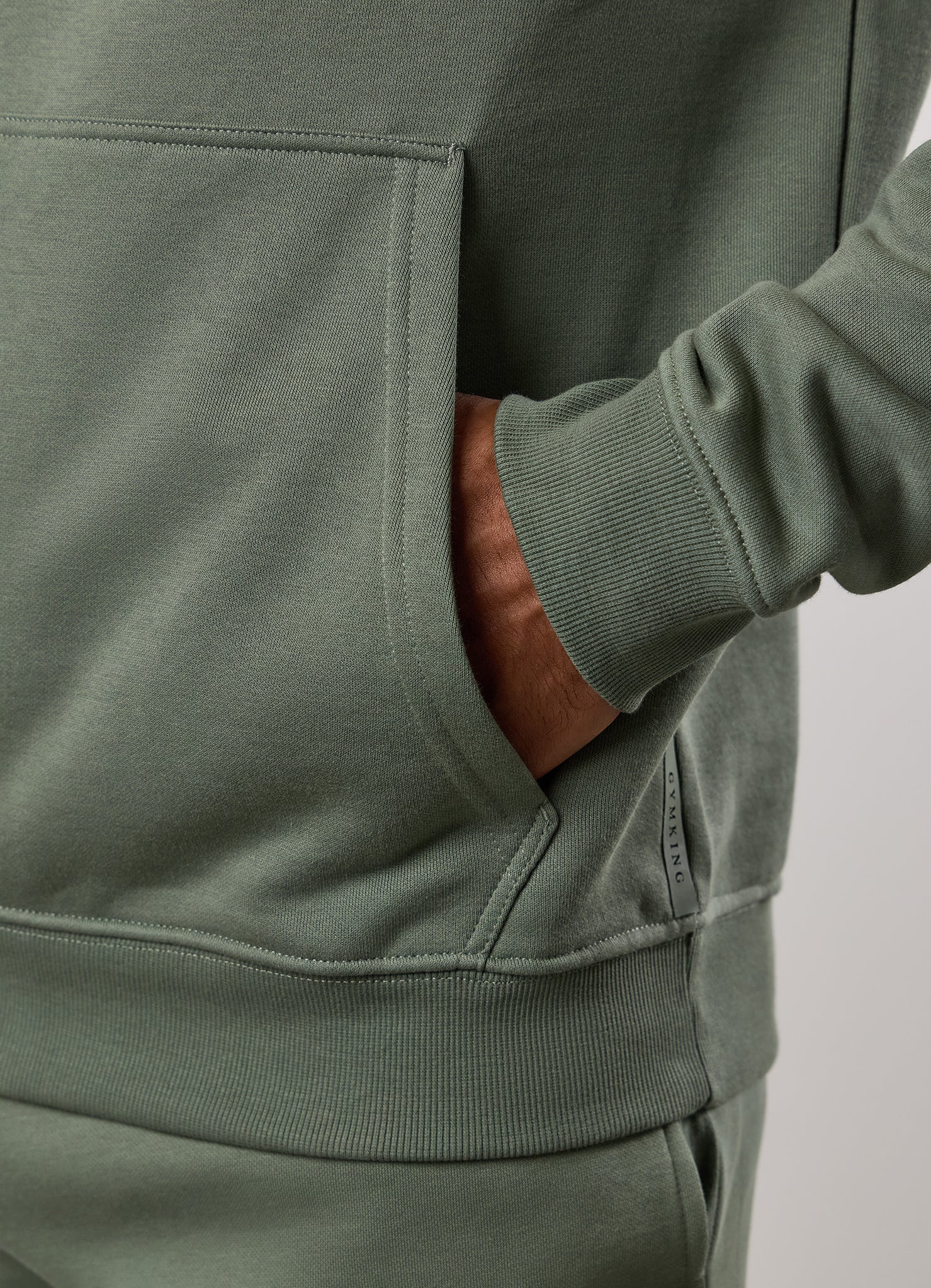 Gym King Pro Hood Tracksuit - Sage Grey