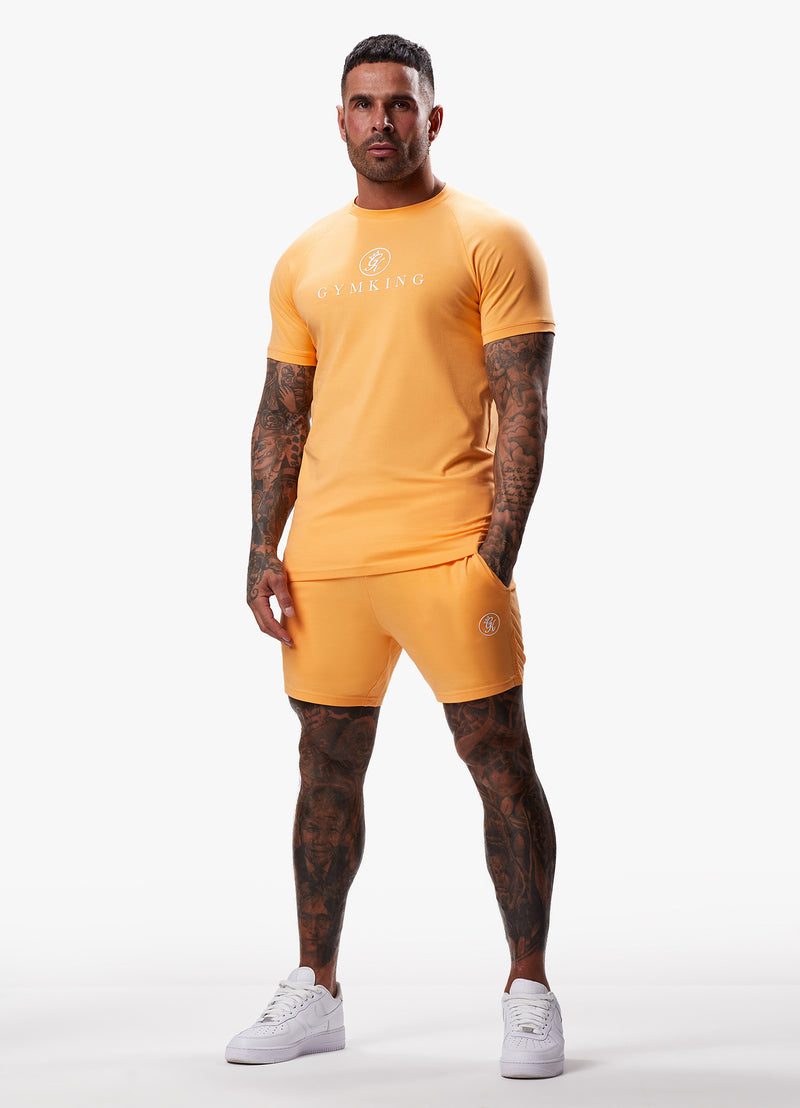 Gym King Pro Logo Jersey Short - Apricot