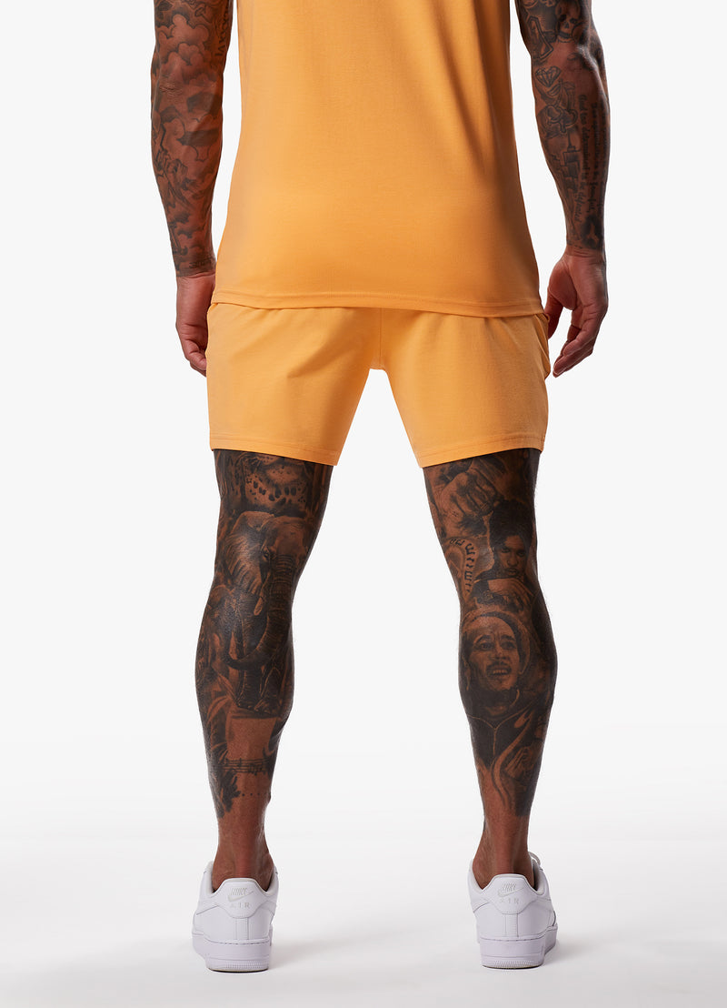 Gym King Pro Logo Jersey Short - Apricot