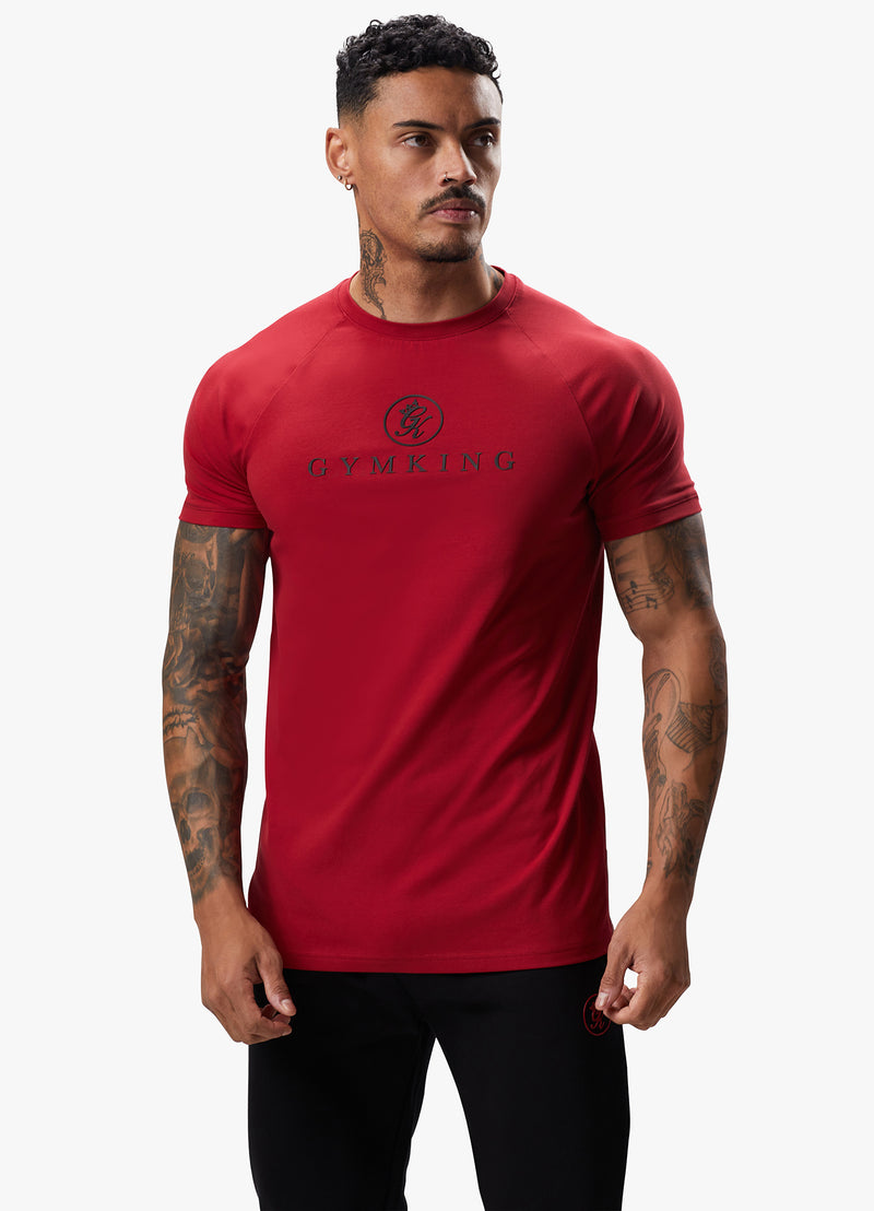 Gym King Pro Logo Jersey Tee - Red