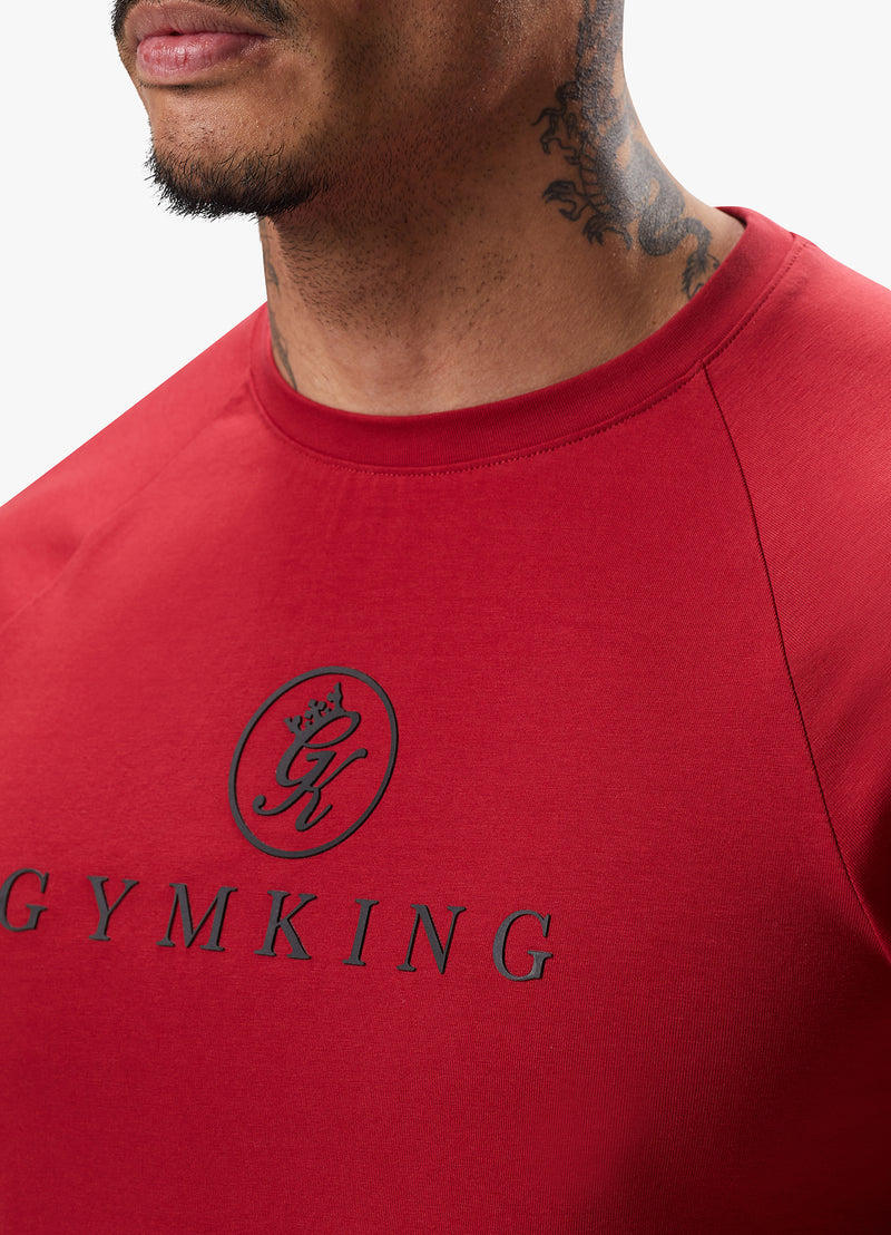 Gym King Pro Logo Jersey Tee - Red