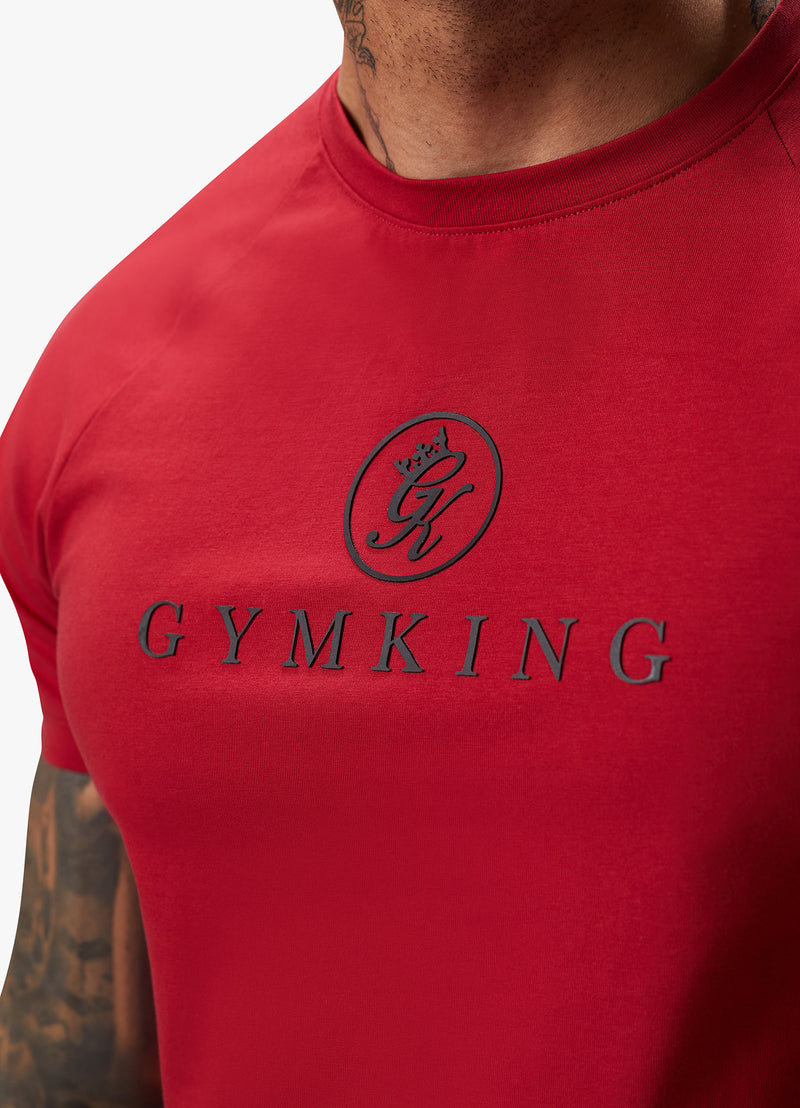 Gym King Pro Logo Jersey Tee - Red