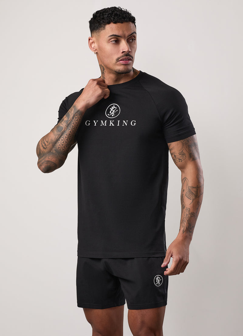 Gym King Pro Logo Jersey Tee - Black