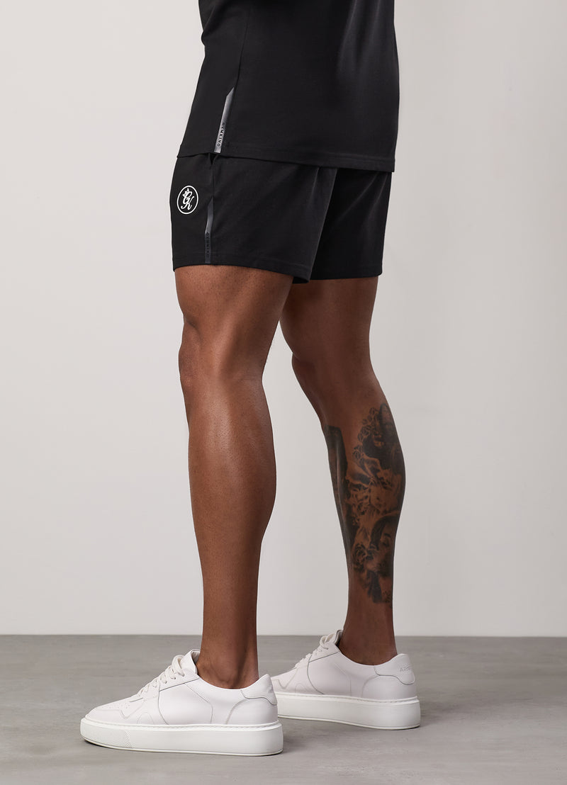 Gym King Pro Logo Jersey Short - Black