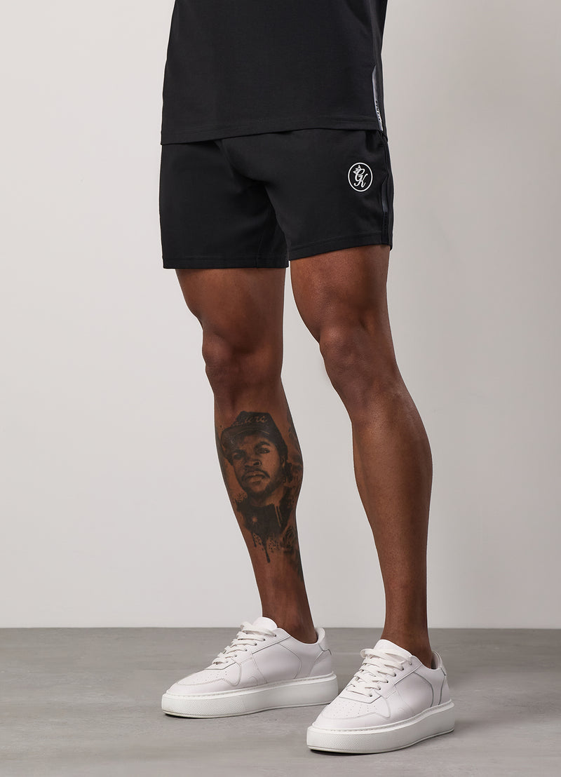 Gym King Pro Logo Jersey Short - Black