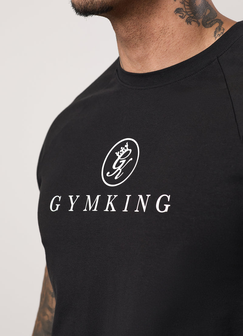 Gym King Pro Logo Jersey Tee - Black