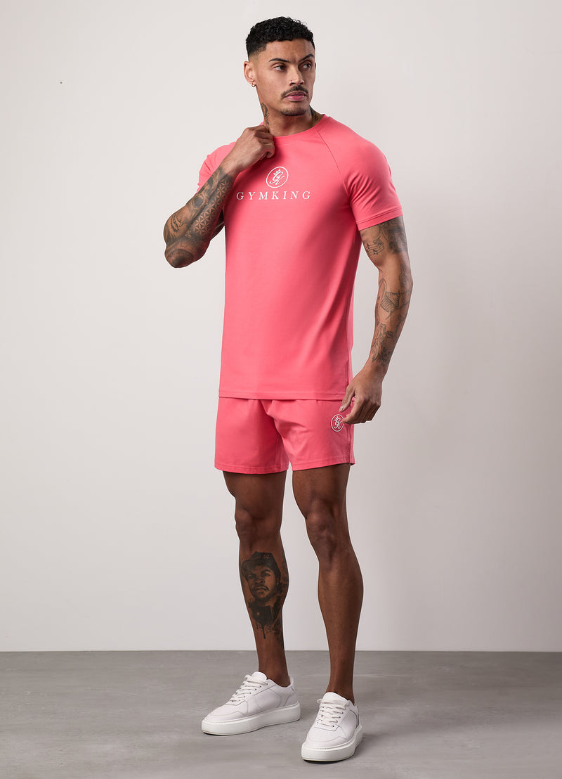 Gym King Pro Jersey Short - Coral