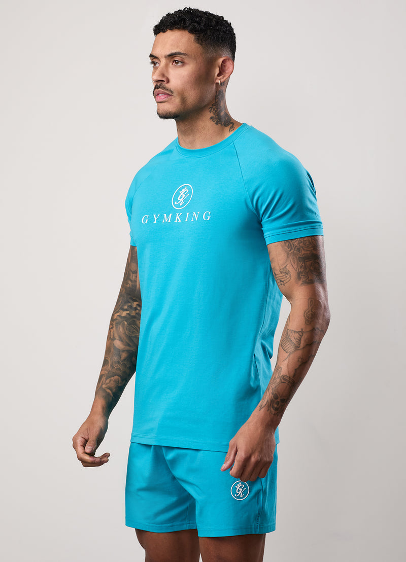 Gym King Pro Jersey Tee - Marine Teal