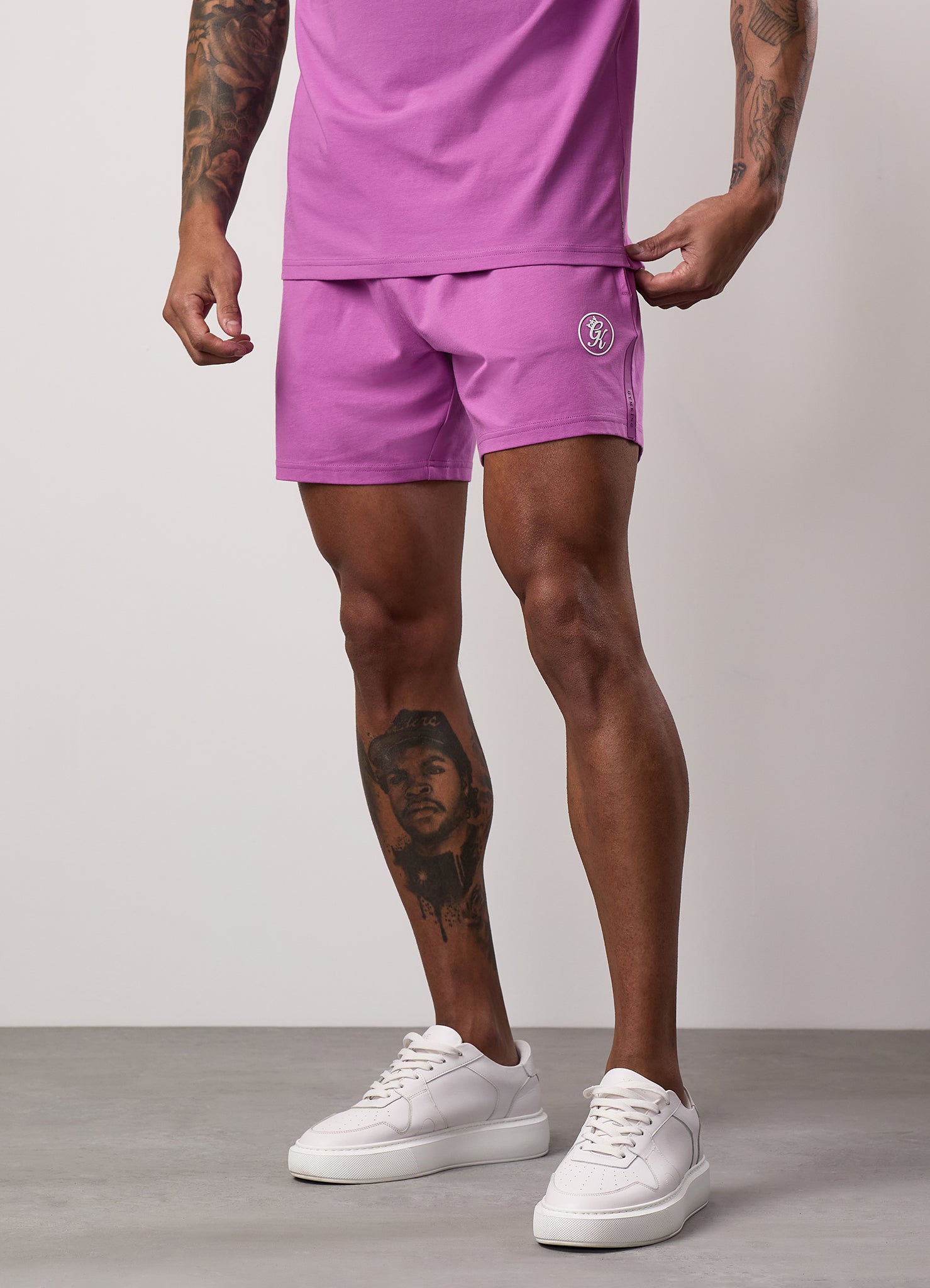 Gym King Pro Jersey Short - Magenta Purple