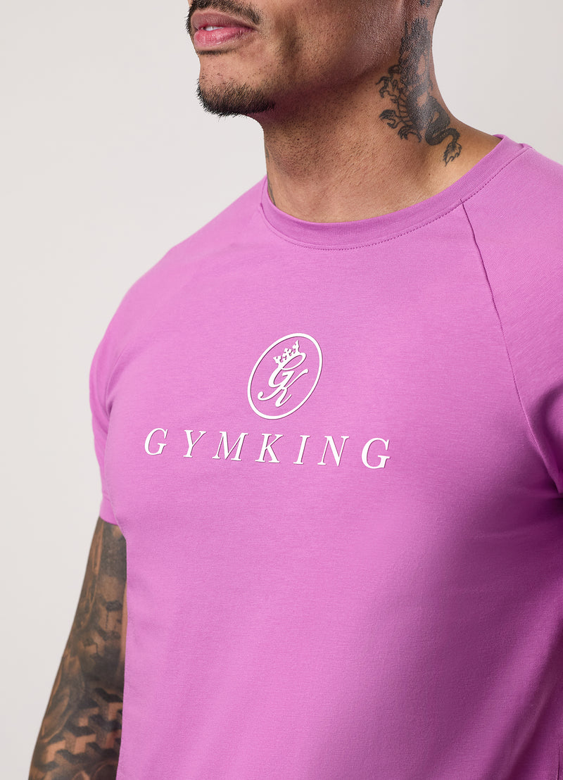 Gym King Pro Jersey Tee - Magenta Purple