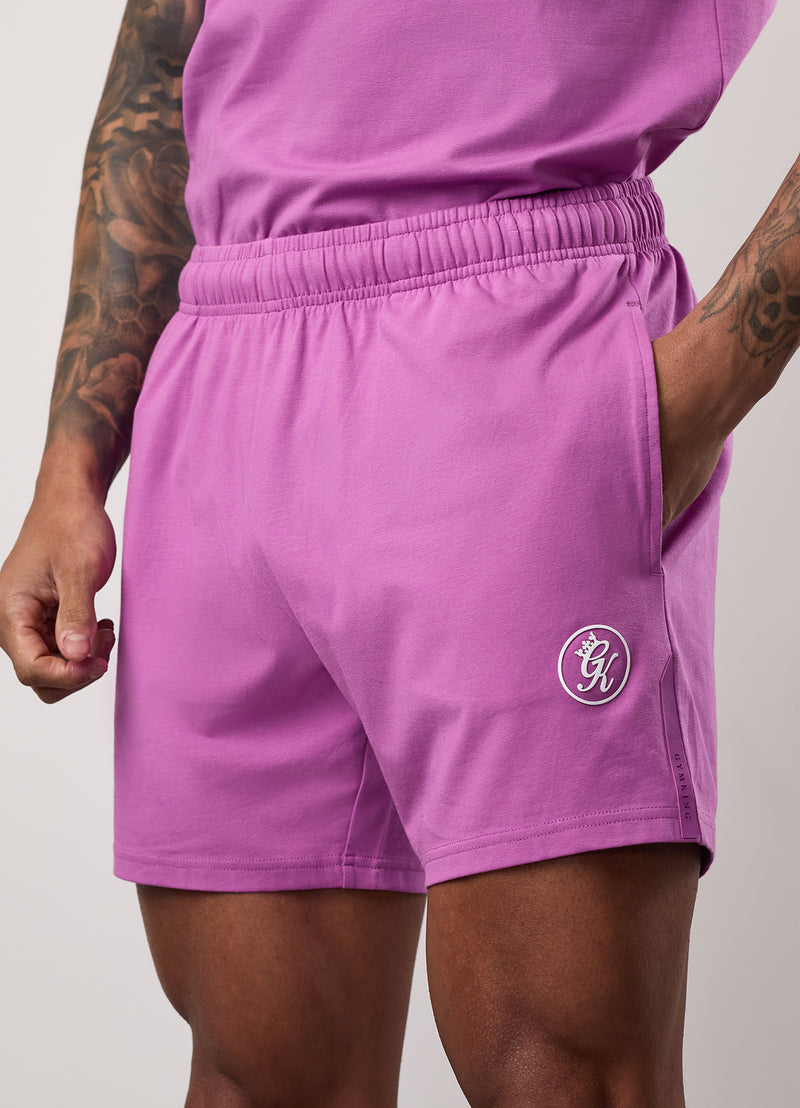 Gym King Pro Jersey Short - Magenta Purple