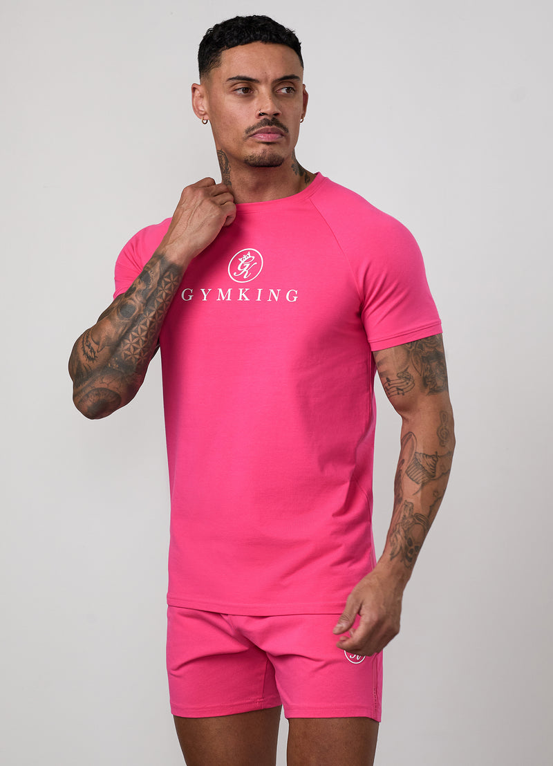 Gym King Pro Jersey Tee - Pink