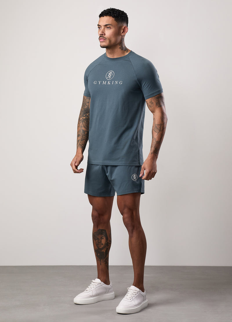 Gym King Pro Jersey Short - Slate Grey