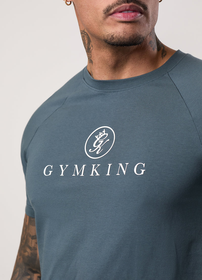 Gym King Pro Jersey Tee - Slate Grey