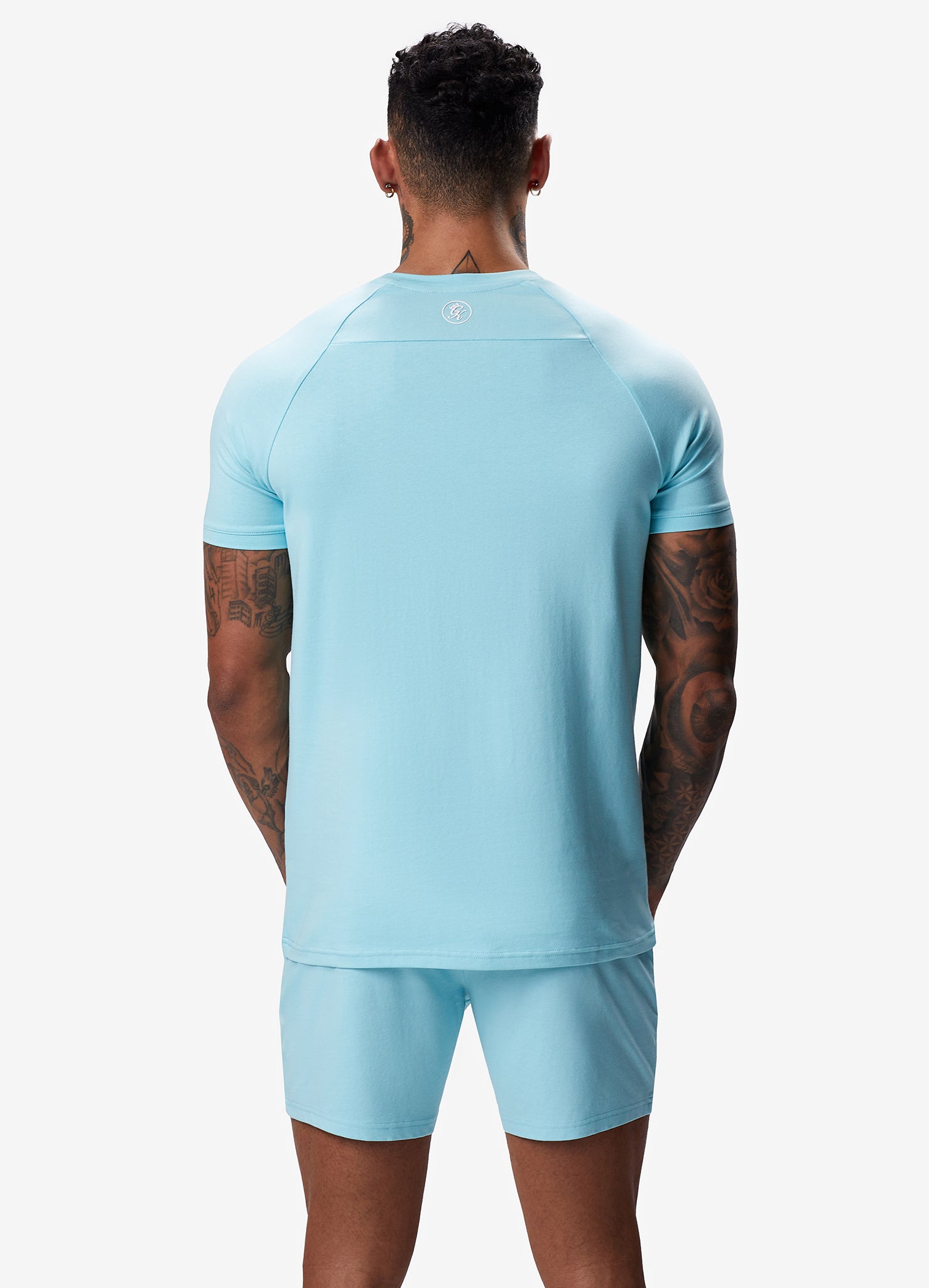 Gym King Pro Jersey Tee - Aqua Sky