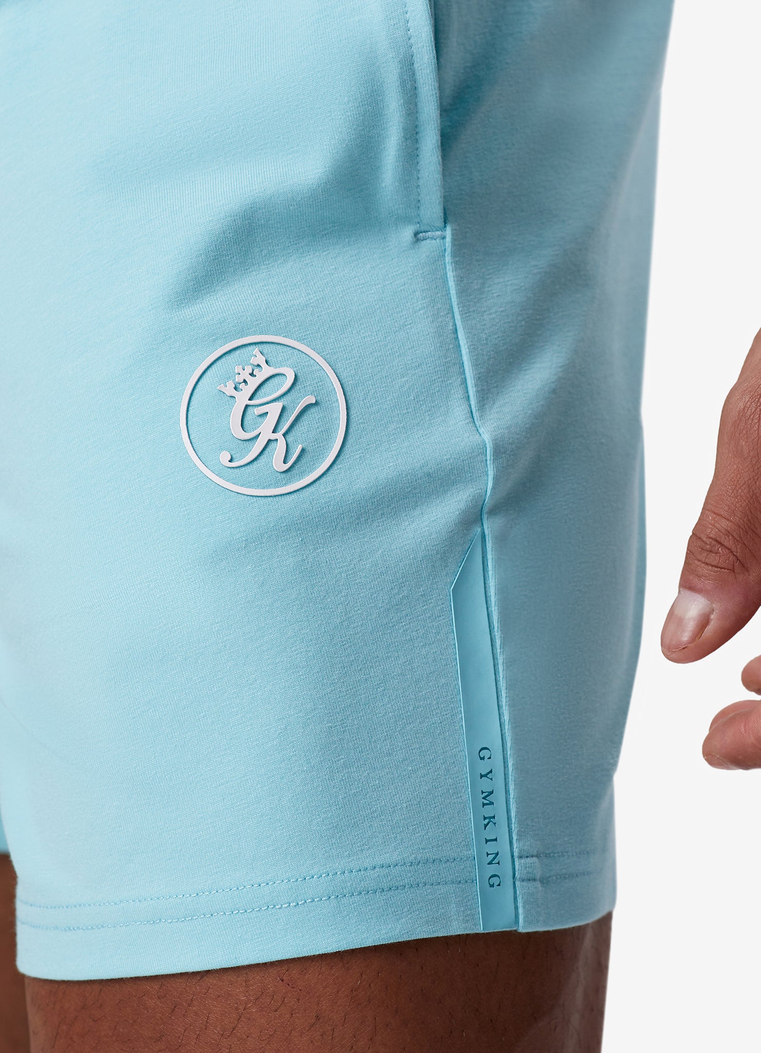 Gym King Pro Jersey Short - Aqua Sky