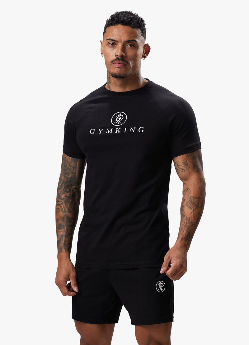 Gym King Pro Logo Jersey Tee - Black