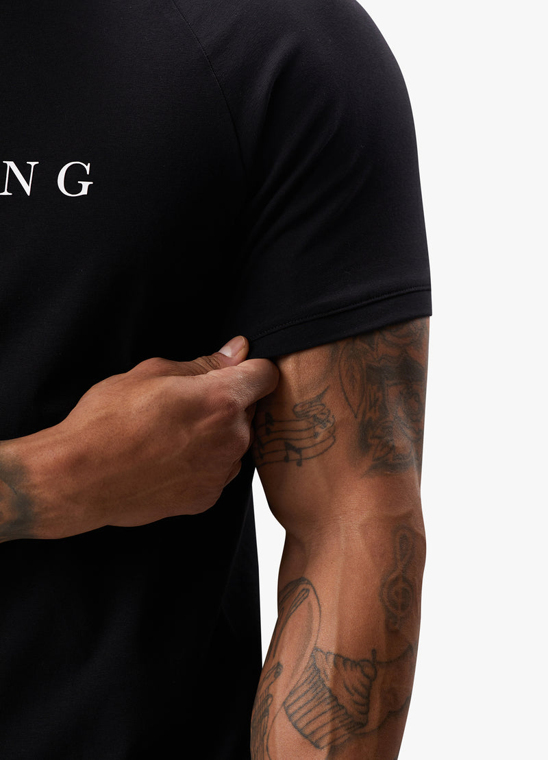 Gym King Pro Logo Jersey Tee - Black