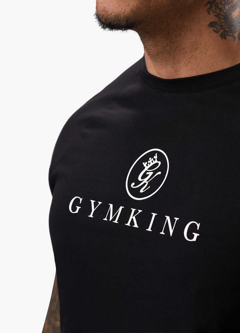Gym King Pro Logo Jersey Tee - Black