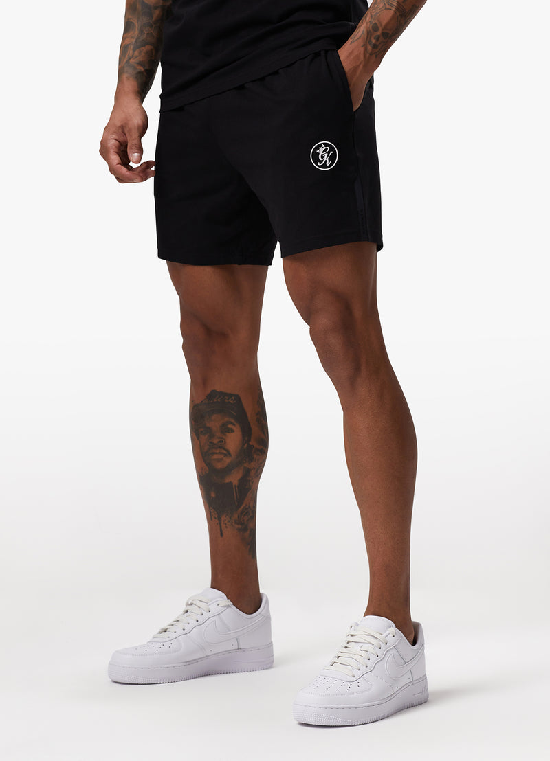 Gym King Pro Logo Jersey Short - Black