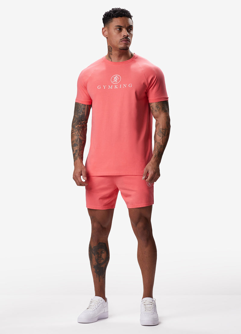 Gym King Pro Jersey Tee - Coral