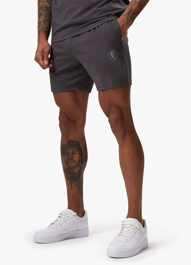 Gym King Pro Logo Jersey Short - Graphite